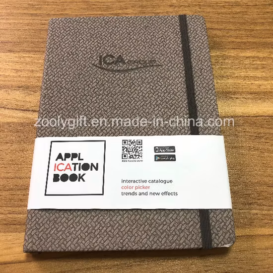 Customize Color PU Leather Cover Agenda Diary Organizer Notebook with Embossed Logo Moleskine Notebook