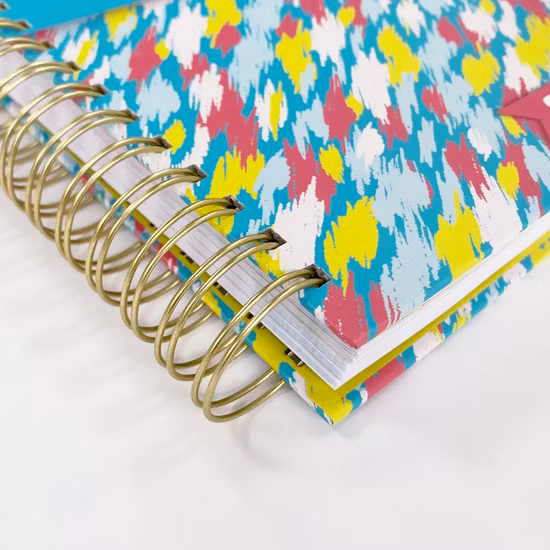 Agenda settimanale personalizzata di lusso 2024, diario del diario del fitness, con copertina rigida a spirale, agenda per abbonamento