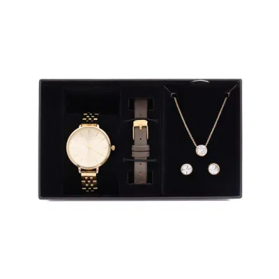 Eleganti orologi da donna, gioielli per ragazze, set regalo di gioielli per orologi in acciaio di alta qualità, gioielli per orologi di lusso, set di gioielli per orologi da polso alla moda