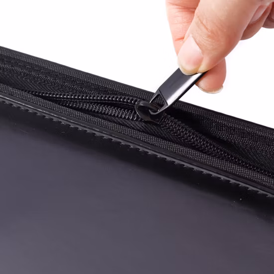 Portfolio personalizzato in pelle per conferenze, formato A4, di alta qualità